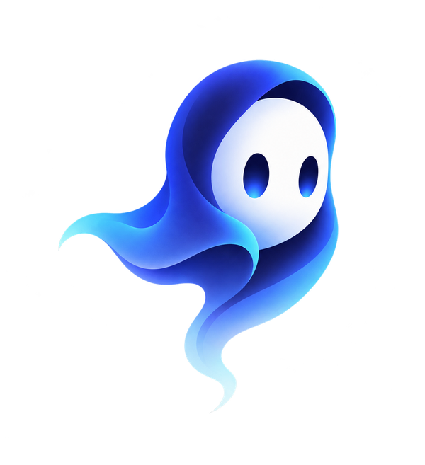 Yurei, a friendly blue ghost